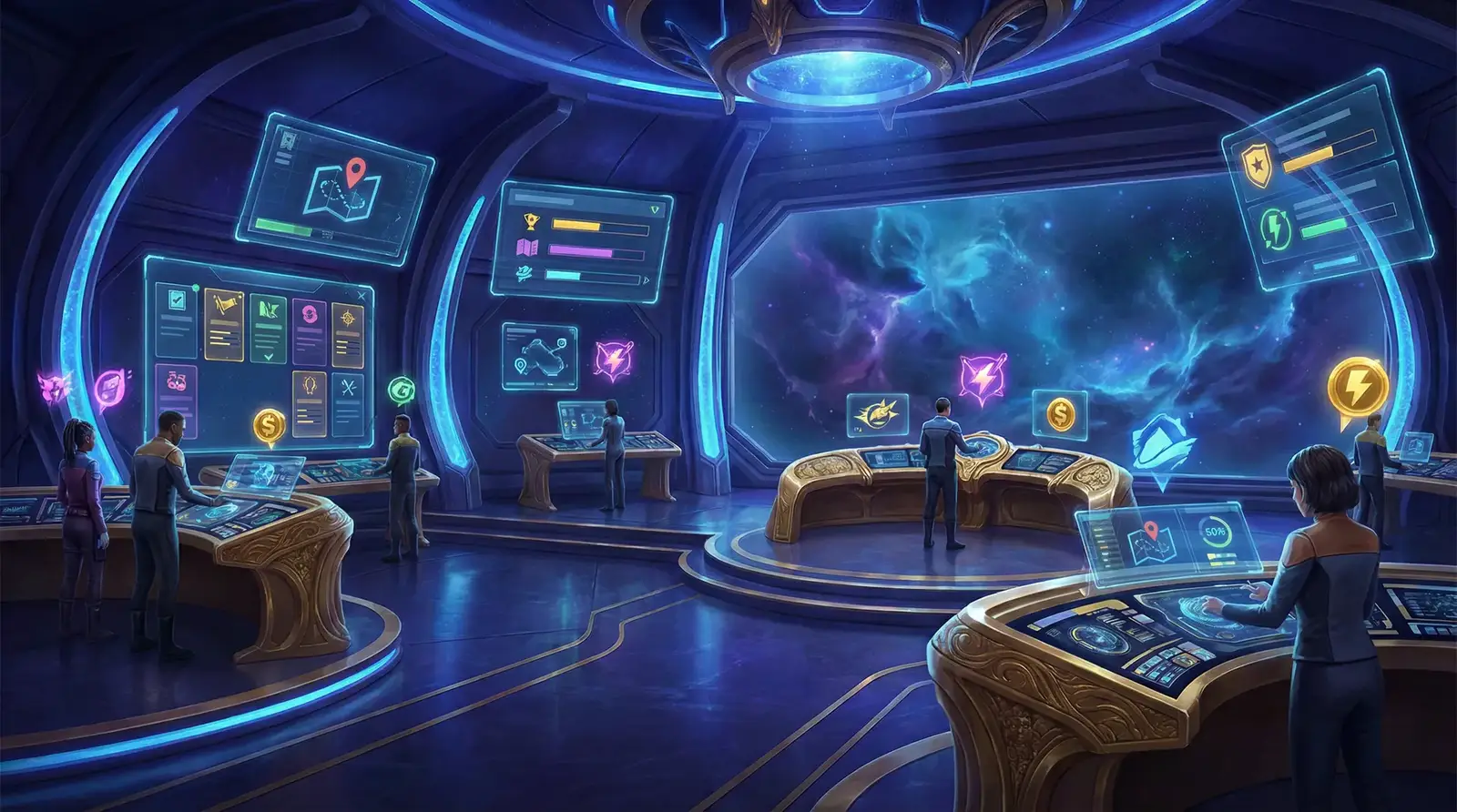 福利彩票星际任务中心全息任务面板