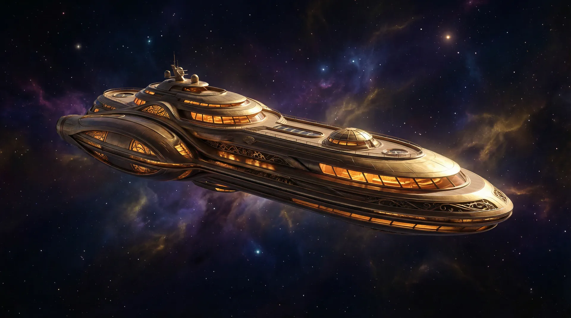 福利彩票VIP俱乐部豪华星舰外观